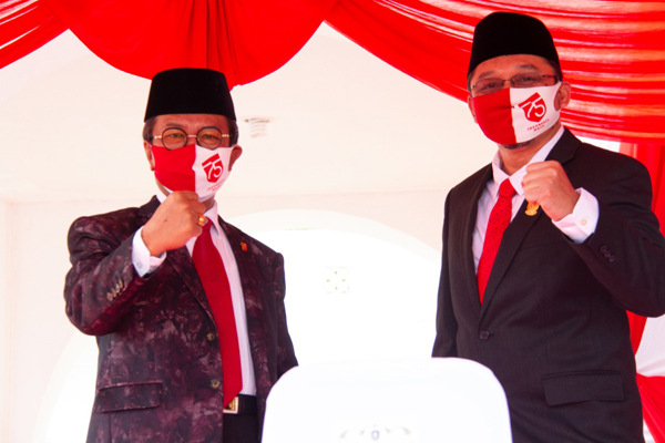 Pimpinan DPRD Kepri Hadiri Upacara HUT Kemerdekaan RI ke-75 Tahun