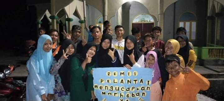 Remaja Masjid Desa Pelantai Sambut Bulan Ramadhan Dengan Pawai obor
