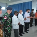 Bersama Ketua DPRD Natuna, Wan Arismunandar Sambut Danlanud Baru