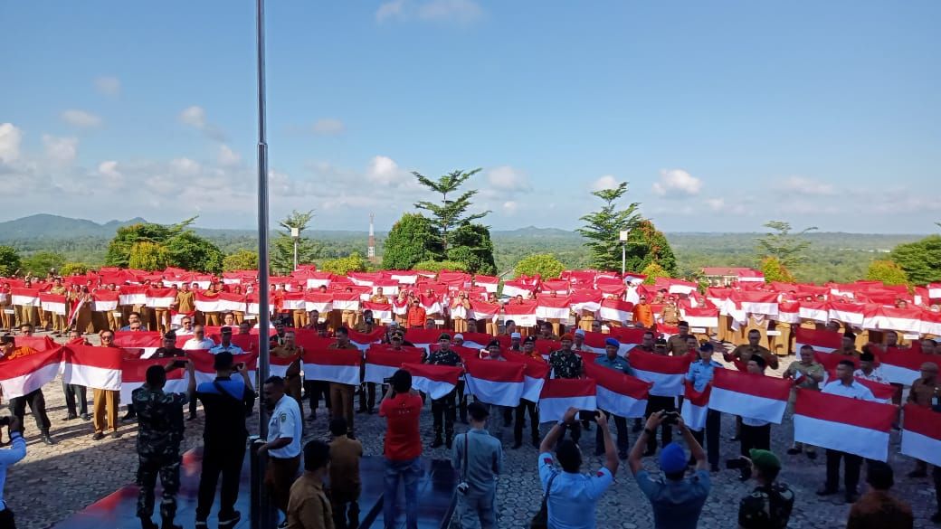 2 Ribu Bendera Dikibarkan Sambut HUT Ke 78 RI di Natuna, Helmi Wahyuda: Serentak Se Indonesia